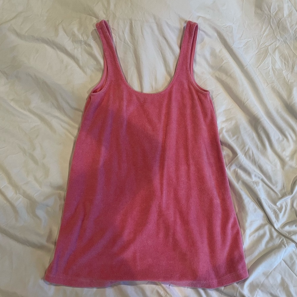 Pink Zara mini towel dress (s)